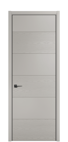 Дверь межкомнатная Линия 01 Цвет Серый Шелк Brash Покрытие Эмаль брашированная  Наличник L 50 Цена 46325