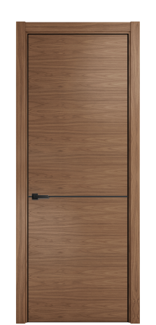 Дверь межкомнатная Слот 10-001 Цвет Американский Орех Покрытие ШПОН Шпон натуральный Наличник L 75 Цена 53300