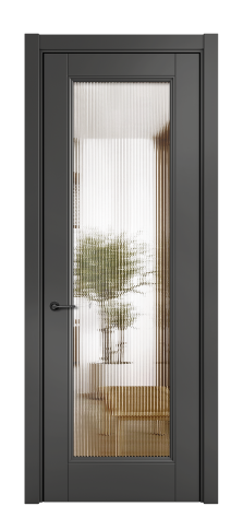 Дверь межкомнатная Савона Цвет Антрацит Покрытие ЭМАЛИ Эмаль Наличник L 75 Цена 98693