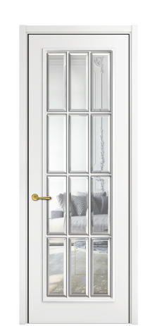 Дверь межкомнатная Амелия 12 Цвет Белый Покрытие ЭМАЛИ Эмаль Наличник  L 50 Цена 76123