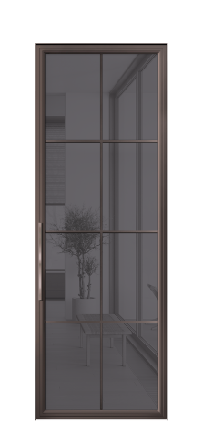 Дверь межкомнатная Фрейм 08 Цвет Антик Покрытие АЛЮМ АЛЮМИНИЙ Наличник  Скрытый короб Цена 91510